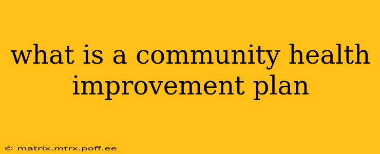 what is a community health improvement plan