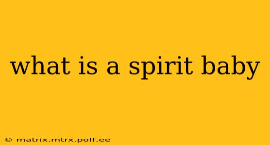 what is a spirit baby