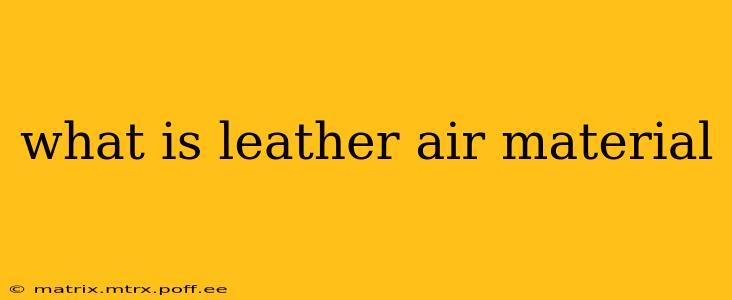 what is leather air material