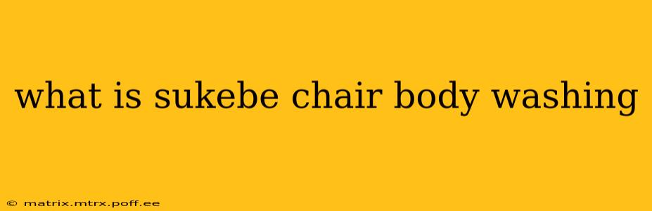 what is sukebe chair body washing