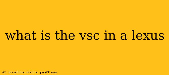 what is the vsc in a lexus