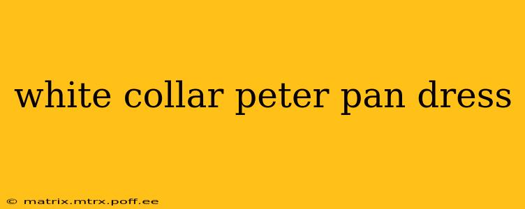 white collar peter pan dress