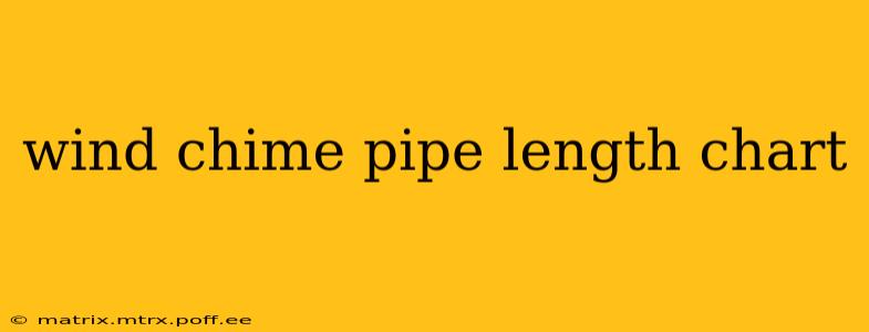 wind chime pipe length chart
