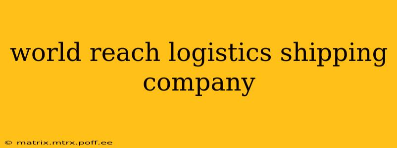 world reach logistics shipping company