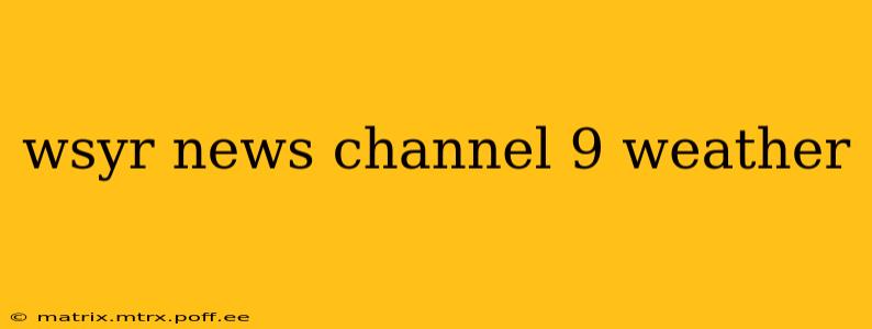 wsyr news channel 9 weather